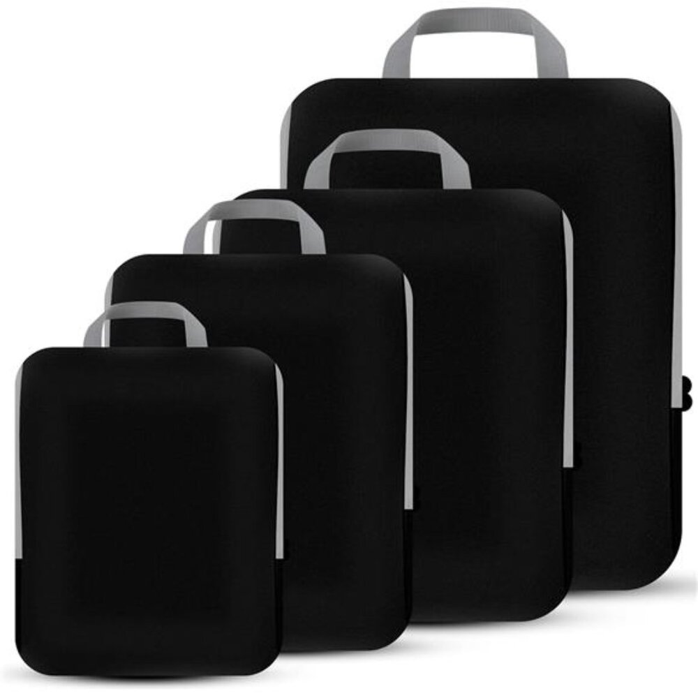 4 Set Compression Packing Cubes Travel - Travel Accessories Expandable Packing
